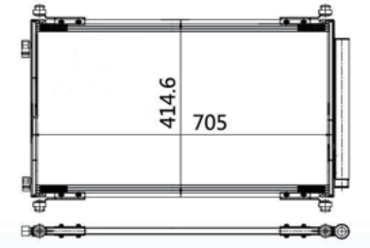 07-13  ACURA MDX ac condenser